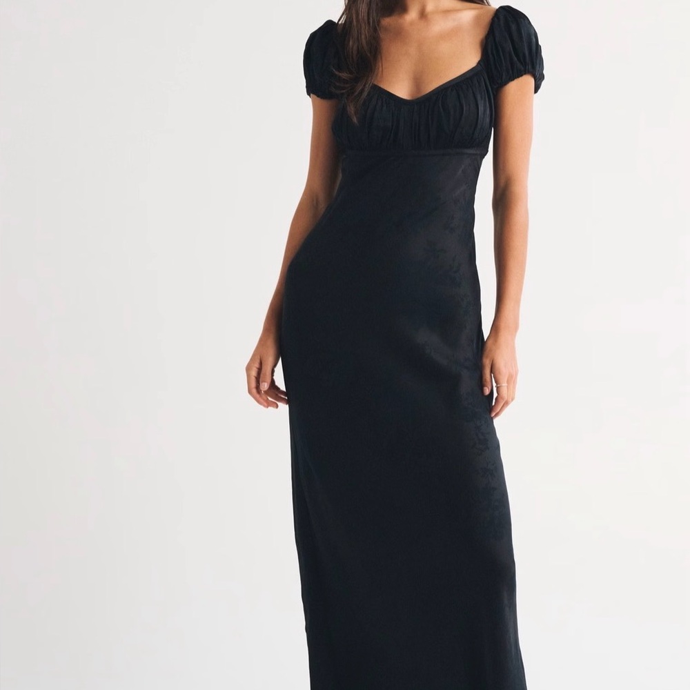 A&F Bra-Free Satin Maxi Dress